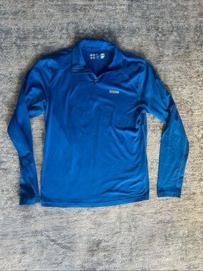 Orage Men's Long-Sleeve Quarter Zip — Royal Blue